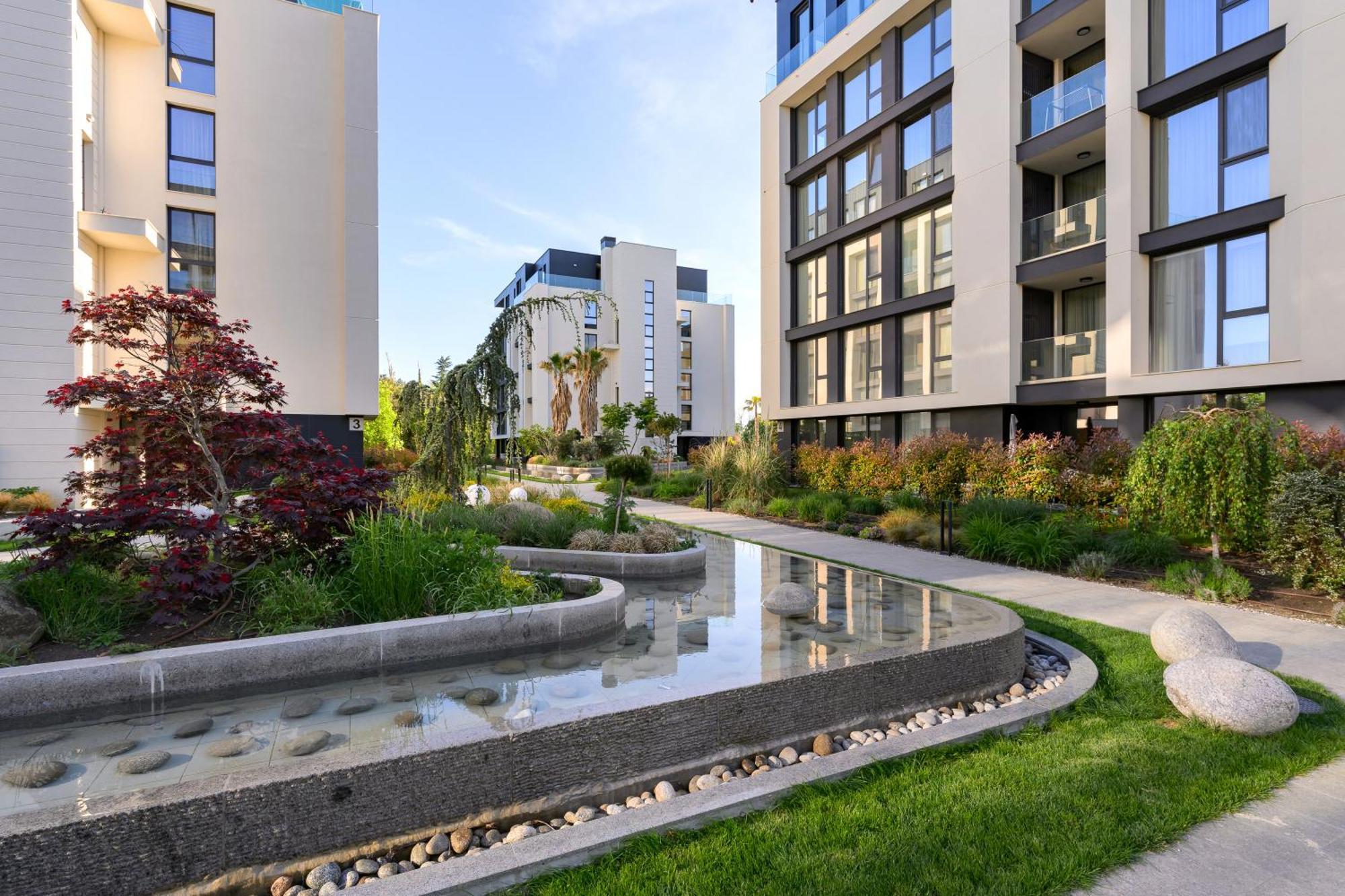 Boho Sea View One-Bedroom Pool & Spa Apartment Saints Constantine and Helena Exterior photo